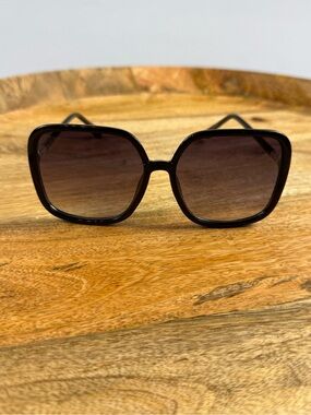 Oversized Square Black Gradient Fashion Sunglasses Glam Chic